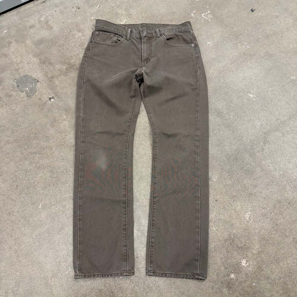 Levis 513 Corduroy Brown Straight Leg Pants White Tab Men 33x30